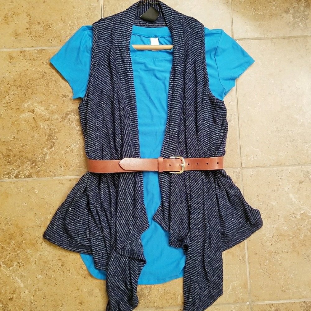 NEW Bobeau sleeveless cardigan size S